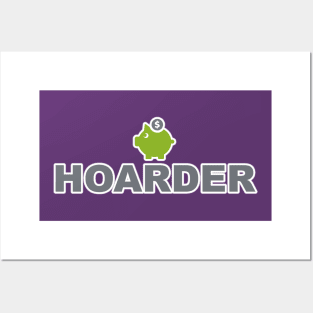 Hoarder Piggy Bank Business Entrepreneur Money Posters and Art